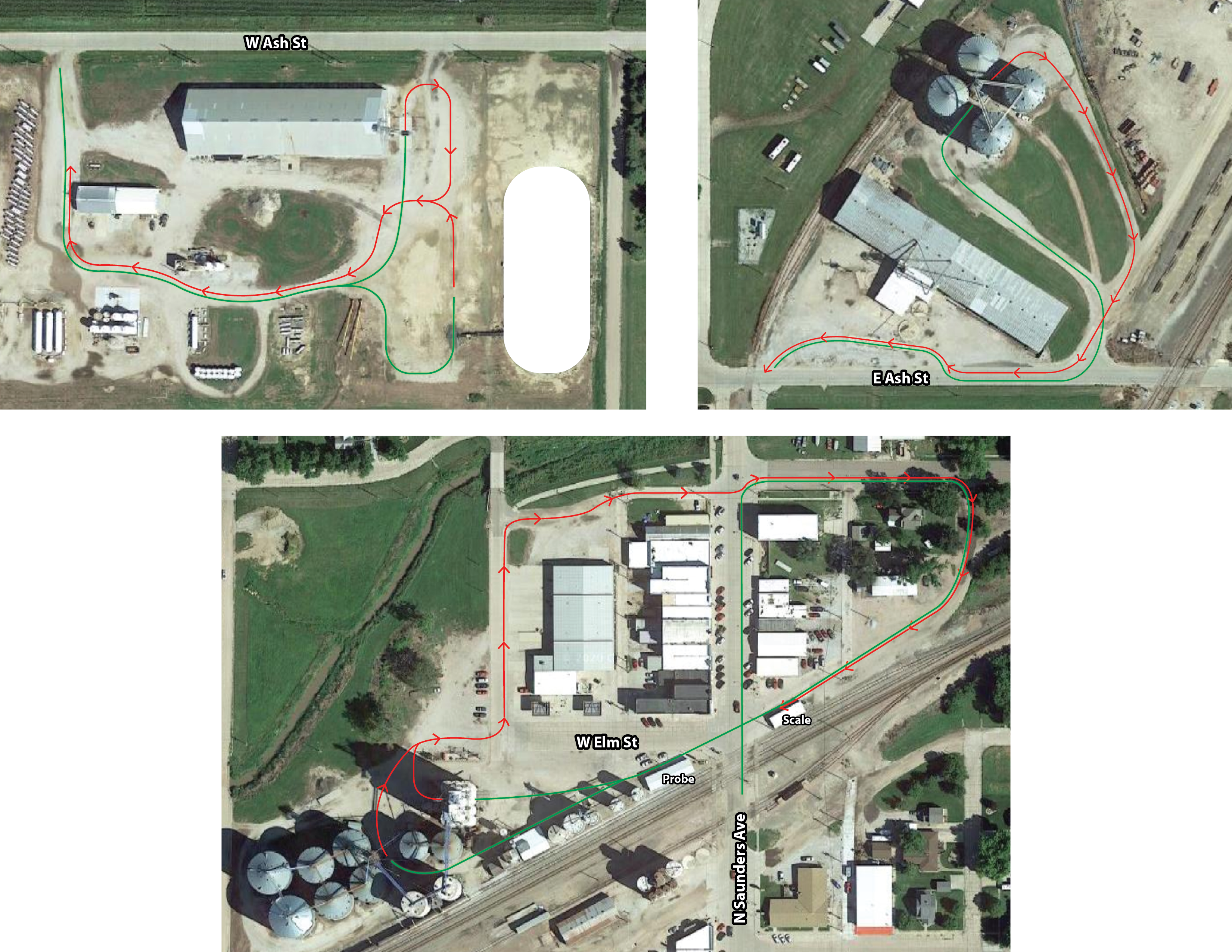 Mapa del circuito de tráfico de Sutton