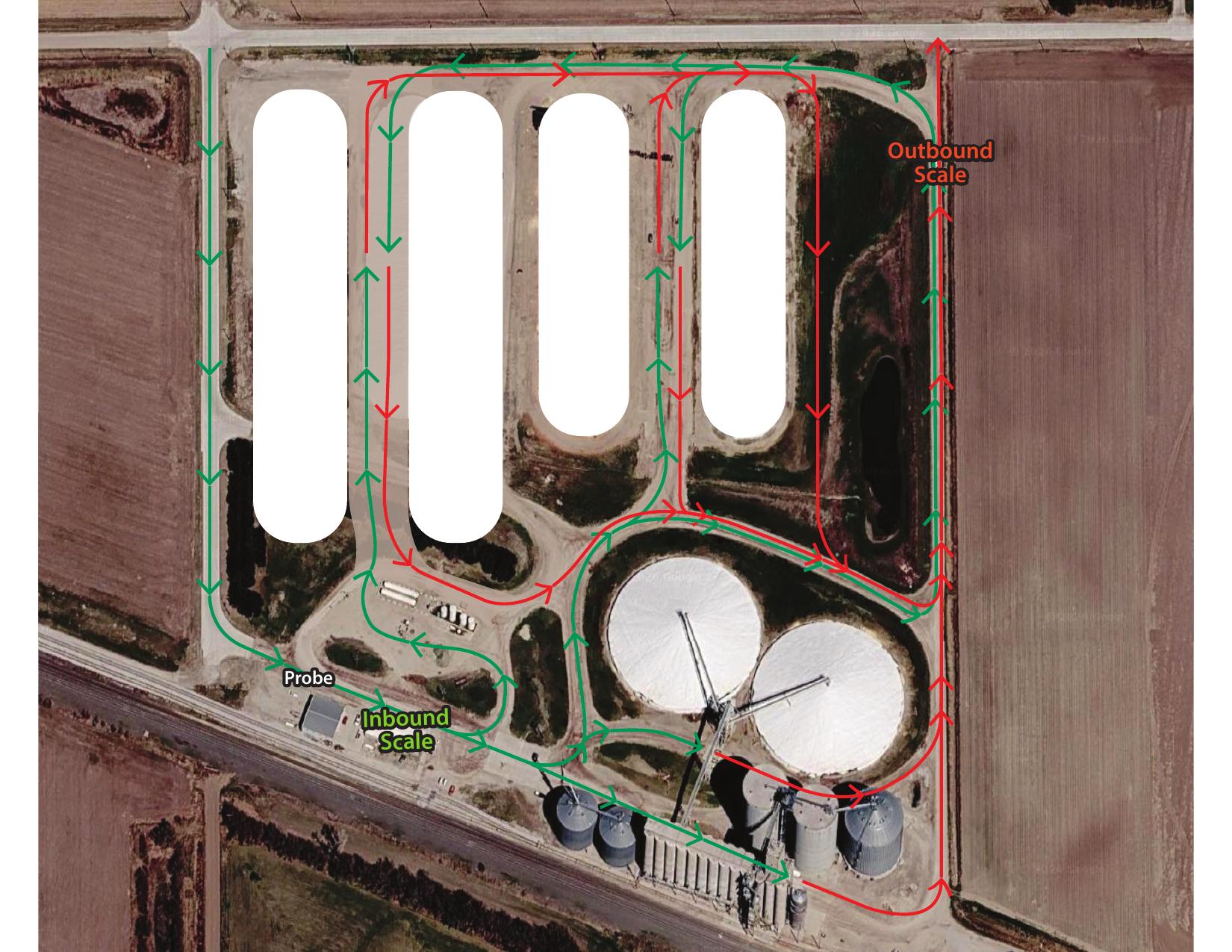 Mapa de la configuración de tráfico de Hayland